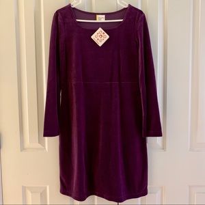Hanna Andersson Purple Velour Party Dress brand new without tag